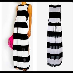 A.L.C  Brooke Stripped Bandeau Long Dress